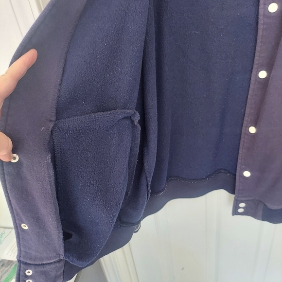 Marvel Captain America Red White Blue Button Up Varsity Jacket Size 2XL - Picture 8 of 9